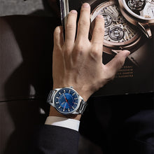 Carregar imagem no visualizador da galeria, Novo curren marca de luxo relógios masculinos aço inoxidável de pulso à prova d água quartzo
