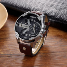 Carregar imagem no visualizador da galeria, Clássico relógio de pulso masculino de  luxo da marca grande dial
